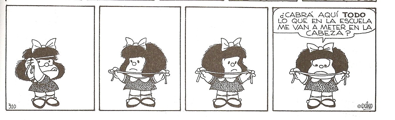 Mafalda na escola